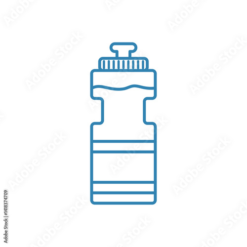 water bottle, sports bottle, fitness accessory, hydration, workout gear, gym bottle, exercise equipment, reusable bottle, training hydration, BPA free bottle