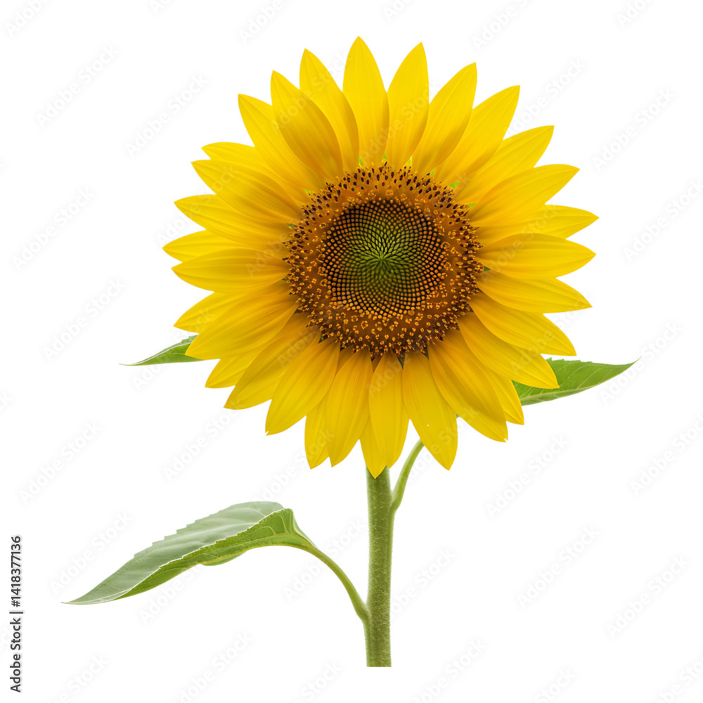 Bright yellow sunflower with visible seeds and petals Bright yellow sunflower with visible seeds and petals