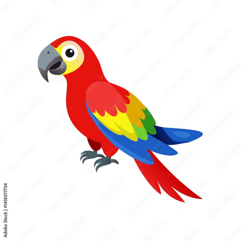 Fototapeta premium Parrot: The Colorful Birds of the Tropics