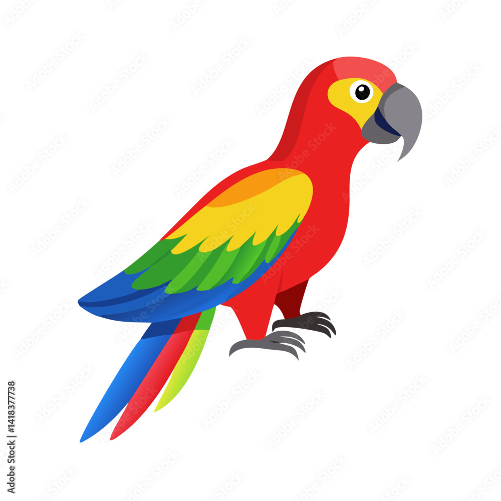 Fototapeta premium Parrot: The Colorful Birds of the Tropics