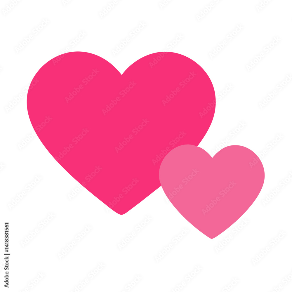 Vibrant Pink Heart Shape Symbolizing Love and Affection in a Playful Design Vibrant Pink Heart Shape Symbolizing Love and Affection in a Playful Design