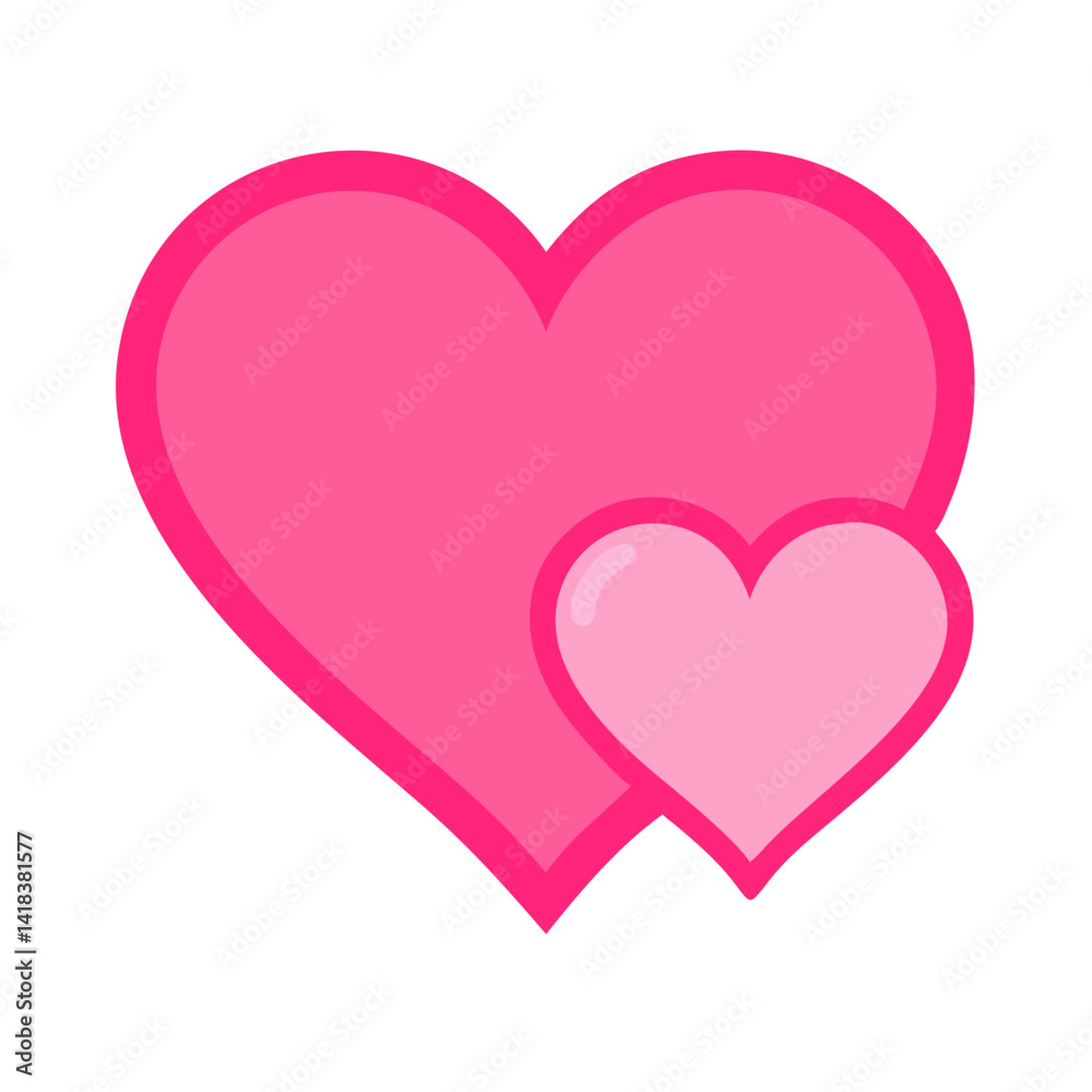 Vibrant Pink Heart Shape Symbolizing Love and Affection in a Playful Design Vibrant Pink Heart Shape Symbolizing Love and Affection in a Playful Design