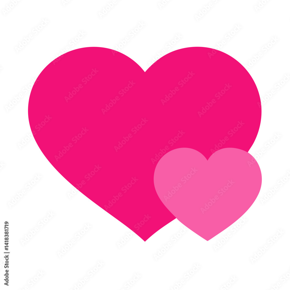 Vibrant Pink Heart Shape Symbolizing Love and Affection in a Playful Design Vibrant Pink Heart Shape Symbolizing Love and Affection in a Playful Design