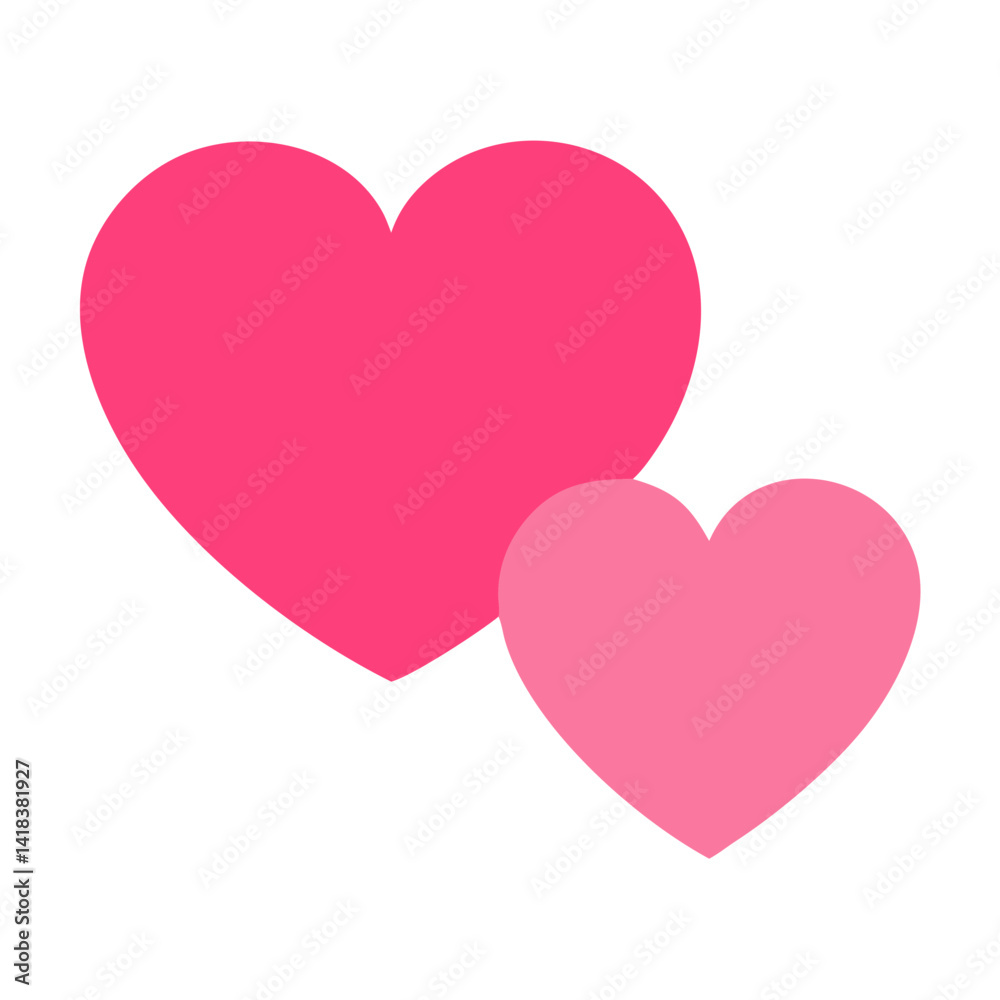 Vibrant Pink Heart Shape Symbolizing Love and Affection in a Playful Design Vibrant Pink Heart Shape Symbolizing Love and Affection in a Playful Design