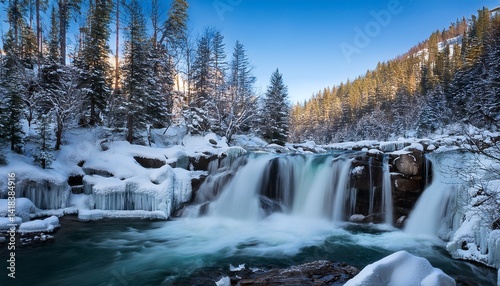 Brush Creek Falls in winter