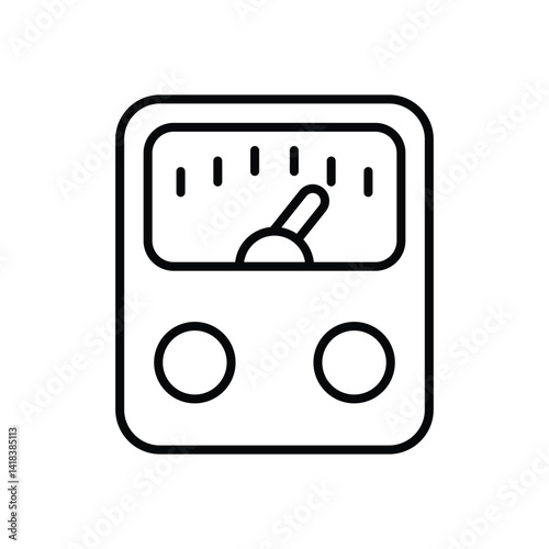 Ammeter icon vector stock illustration