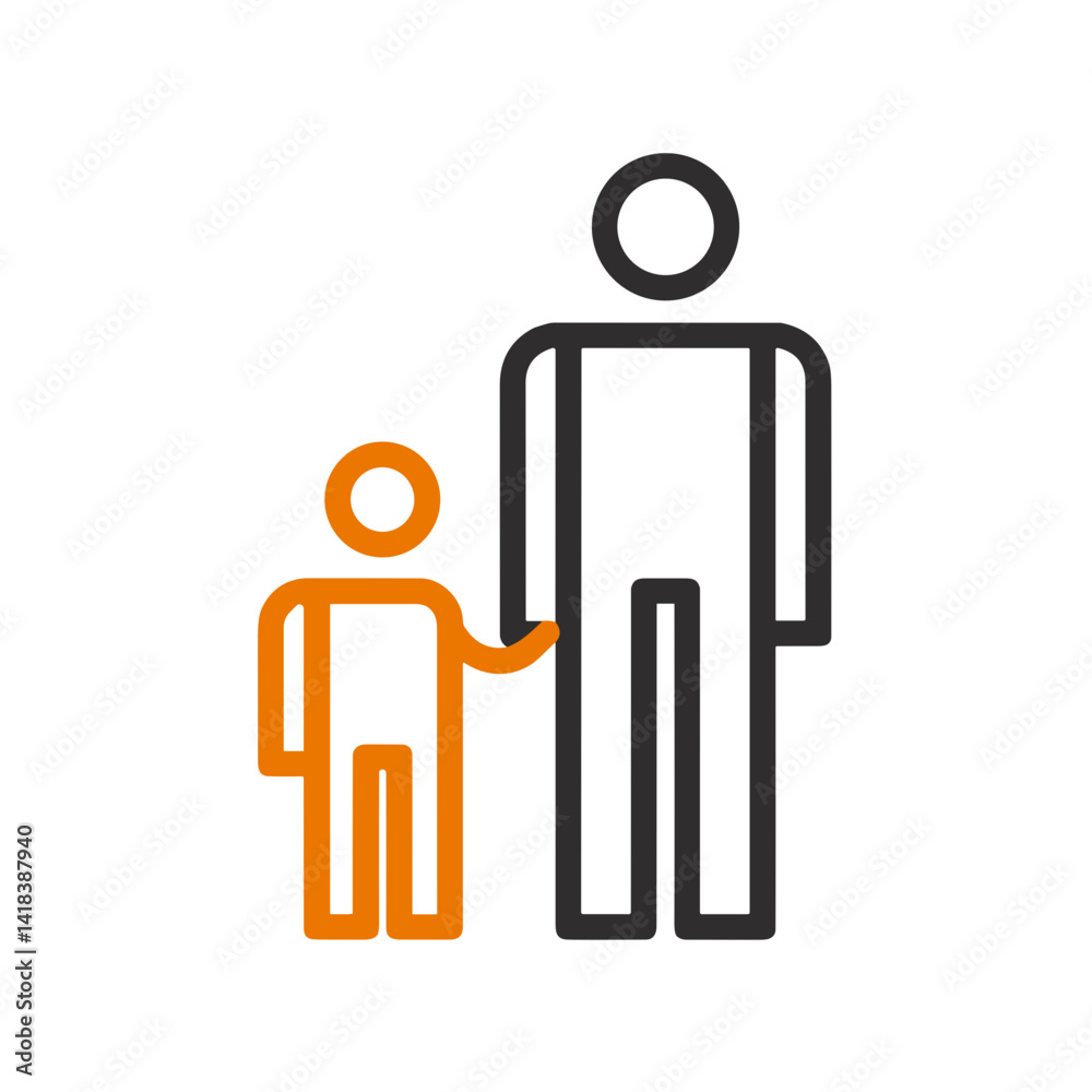 Father and Child Holding Hands Icon for Family Concepts and Parenting Designs – Ideal for Father’s Day Graphics Father and Child Holding Hands Icon for Family Concepts and Parenting Designs – Ideal for Father’s Day Graphics