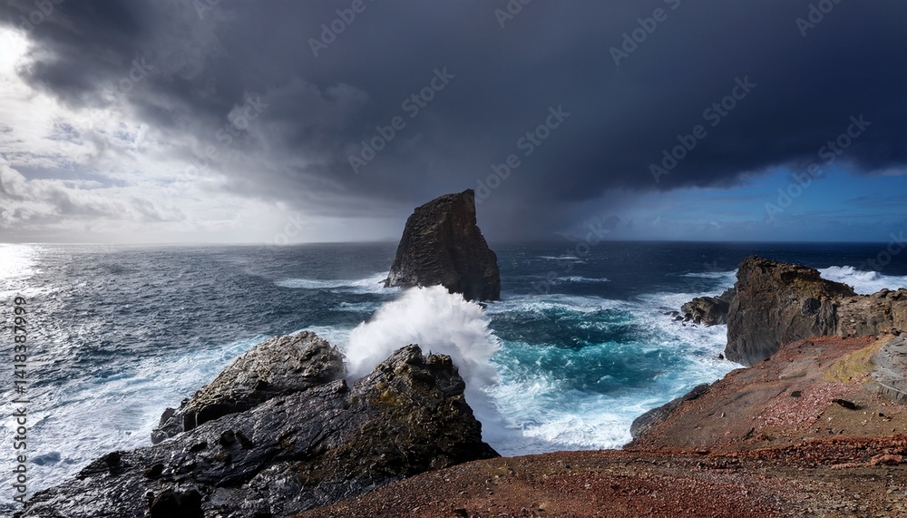 Fototapeta premium storm in Grand Canary