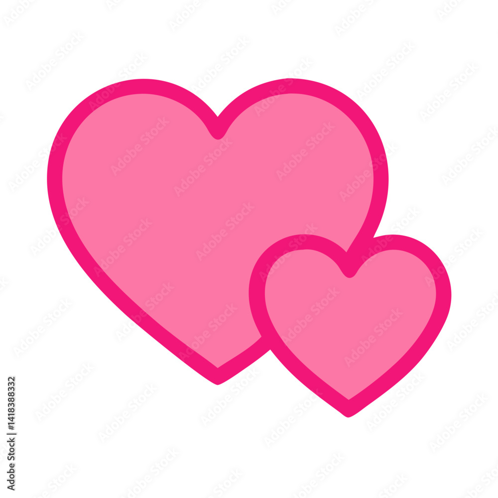 Vibrant Pink Heart Shape Symbolizing Love and Affection in a Playful Design Vibrant Pink Heart Shape Symbolizing Love and Affection in a Playful Design