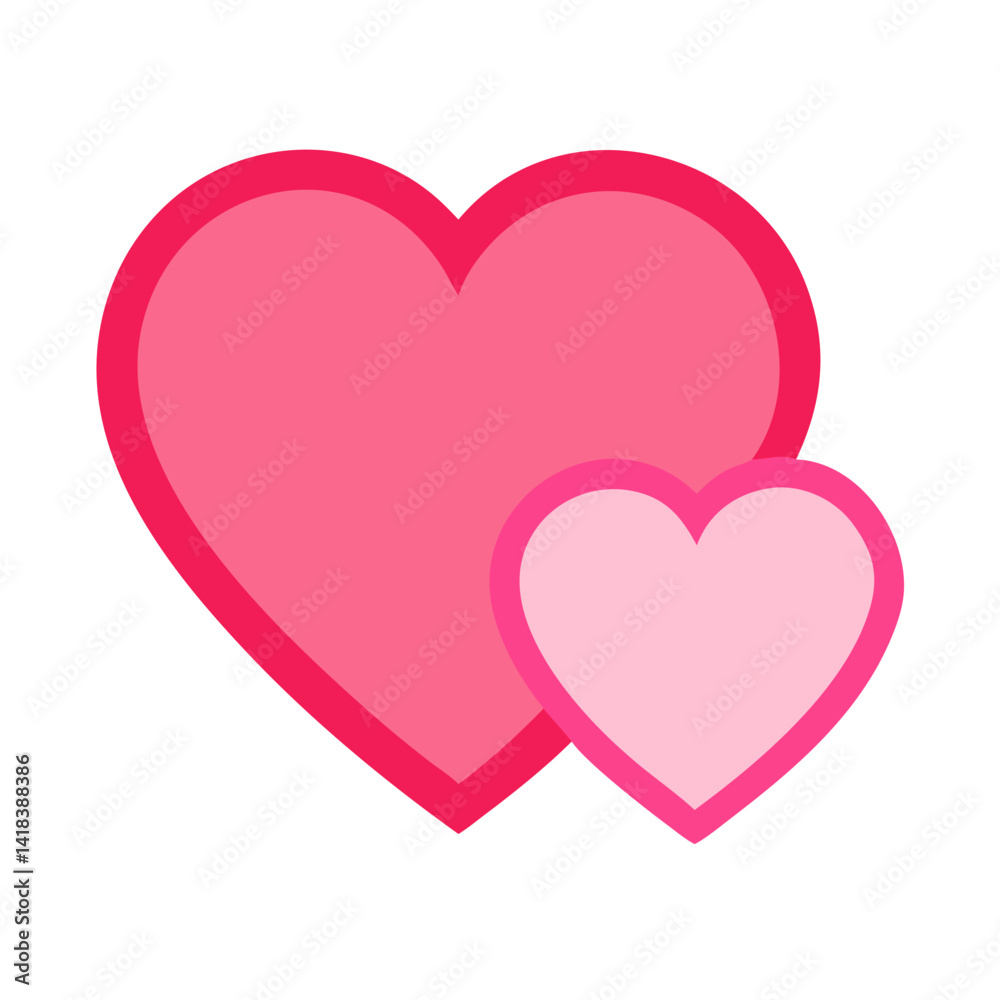 Vibrant Pink Heart Shape Symbolizing Love and Affection in a Playful Design Vibrant Pink Heart Shape Symbolizing Love and Affection in a Playful Design