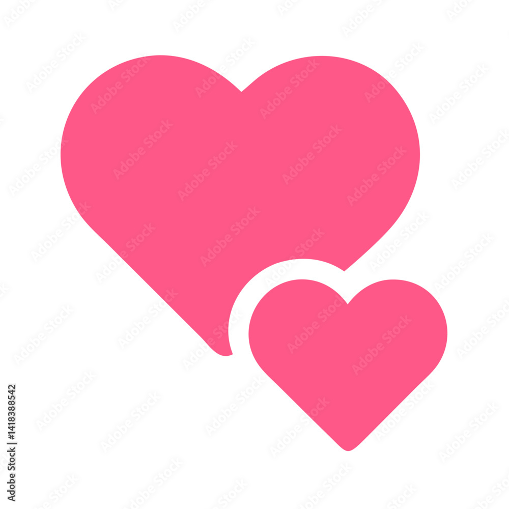 Vibrant Pink Heart Shape Symbolizing Love and Affection in a Playful Design Vibrant Pink Heart Shape Symbolizing Love and Affection in a Playful Design