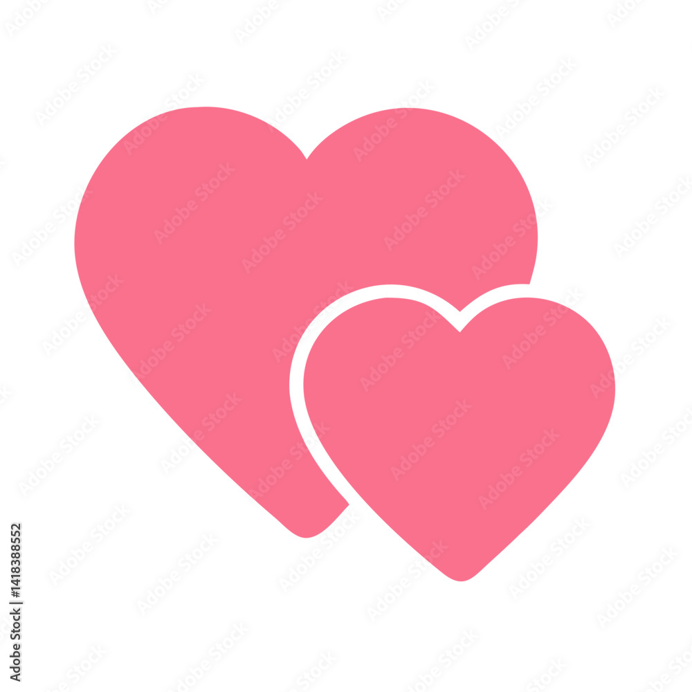 Vibrant Pink Heart Shape Symbolizing Love and Affection in a Playful Design Vibrant Pink Heart Shape Symbolizing Love and Affection in a Playful Design