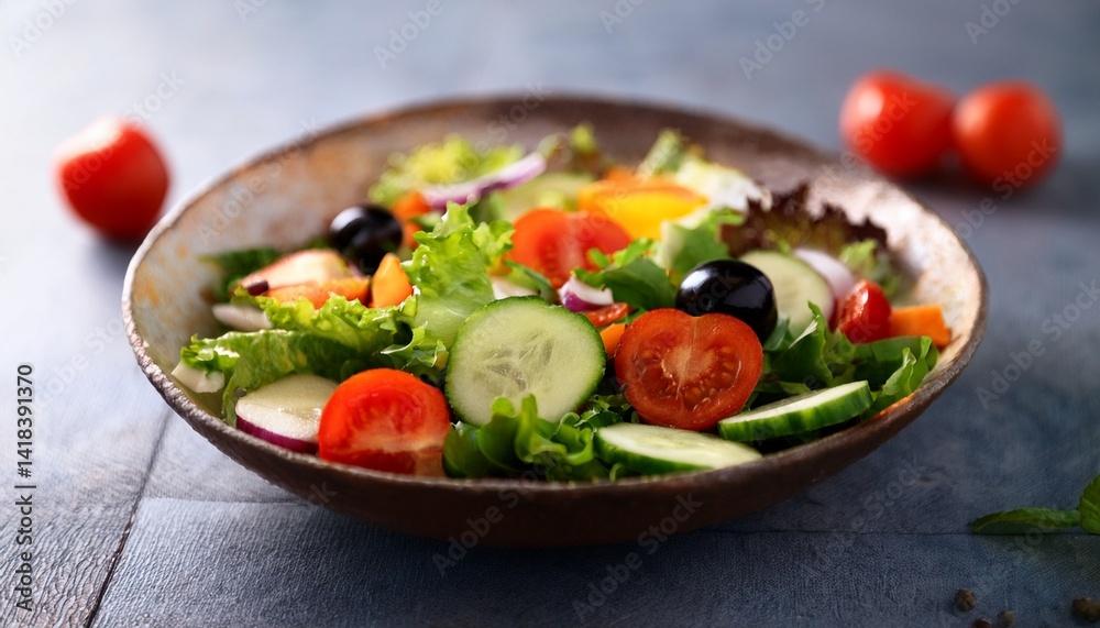 Fresh healthy salad in bowl Fresh healthy salad in bowl