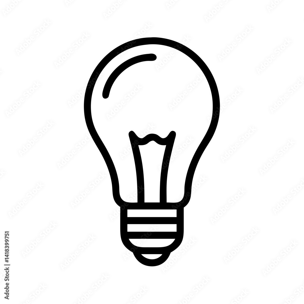 Icon of a Light Bulb Icon of a Light Bulb