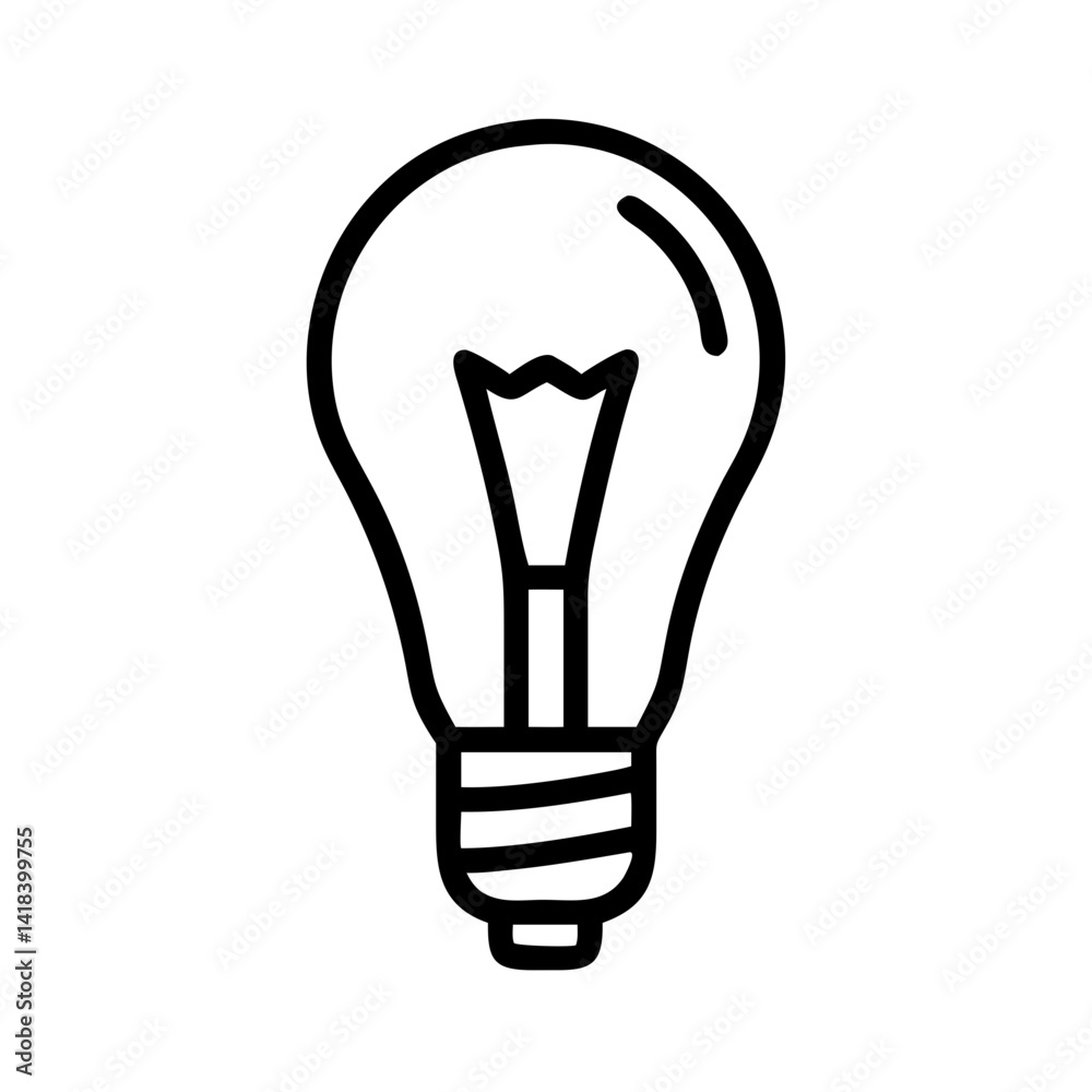 Icon of a Light Bulb Icon of a Light Bulb