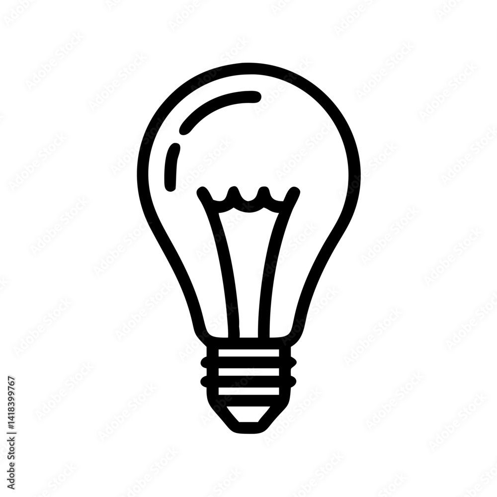 Icon of a Light Bulb Icon of a Light Bulb