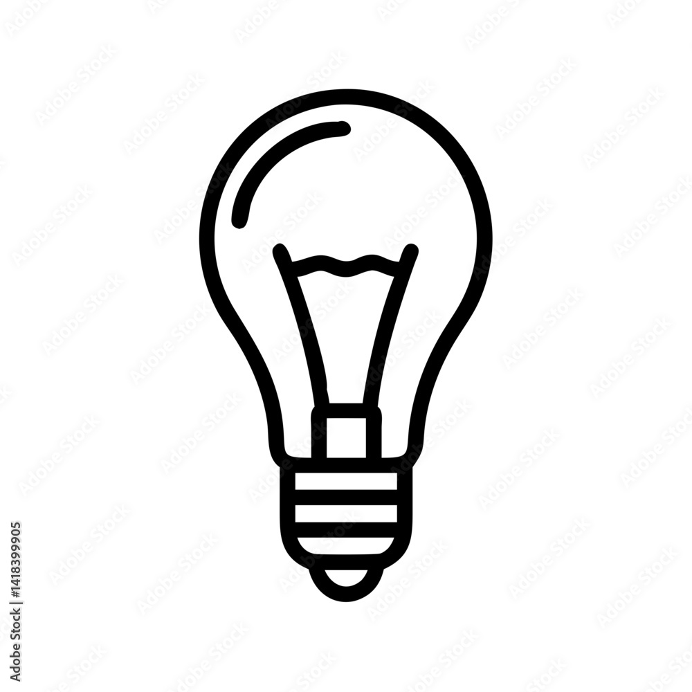 Icon of a Light Bulb Icon of a Light Bulb