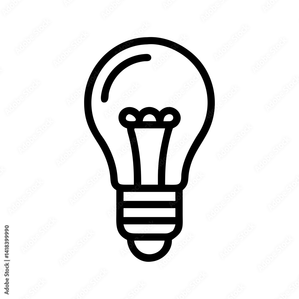 Icon of a Light Bulb Icon of a Light Bulb