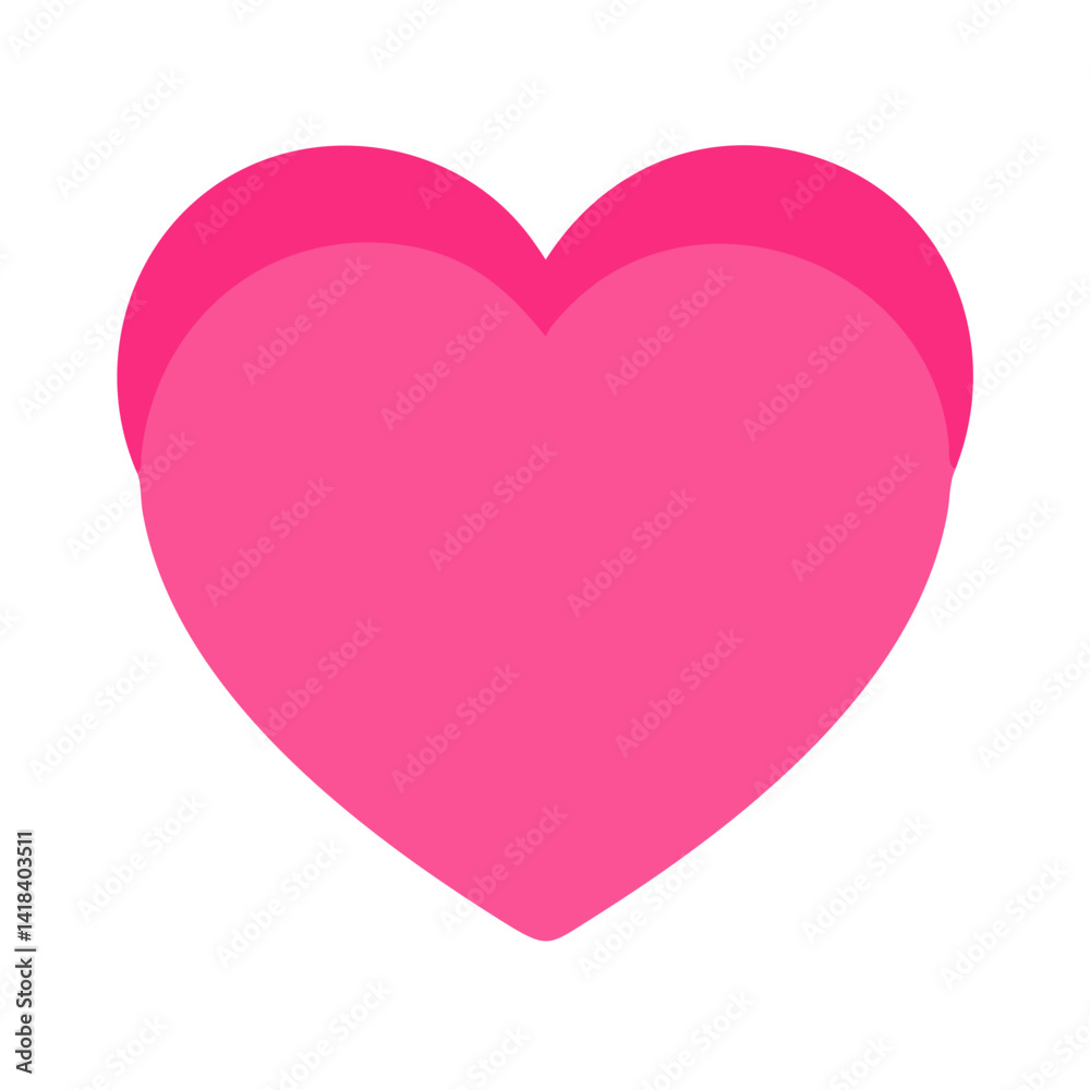 Vibrant Pink Heart Shape Symbolizing Love and Affection in a Playful Design Vibrant Pink Heart Shape Symbolizing Love and Affection in a Playful Design