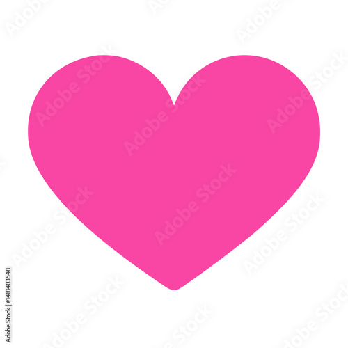 Free Download Vibrant Pink Heart Shape Symbolizing Love and Affection in a Playful Design - GFXLoad