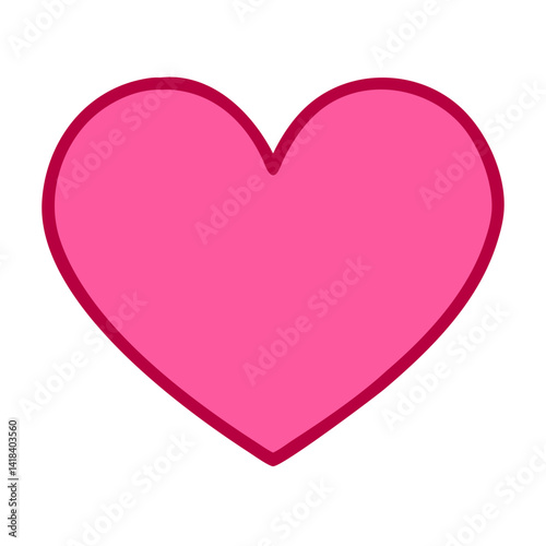 Vibrant Pink Heart Shape Symbolizing Love and Affection in a Playful Design Free Download Vibrant Pink Heart Shape Symbolizing Love and Affection in a Playful Design - GFXLoad
