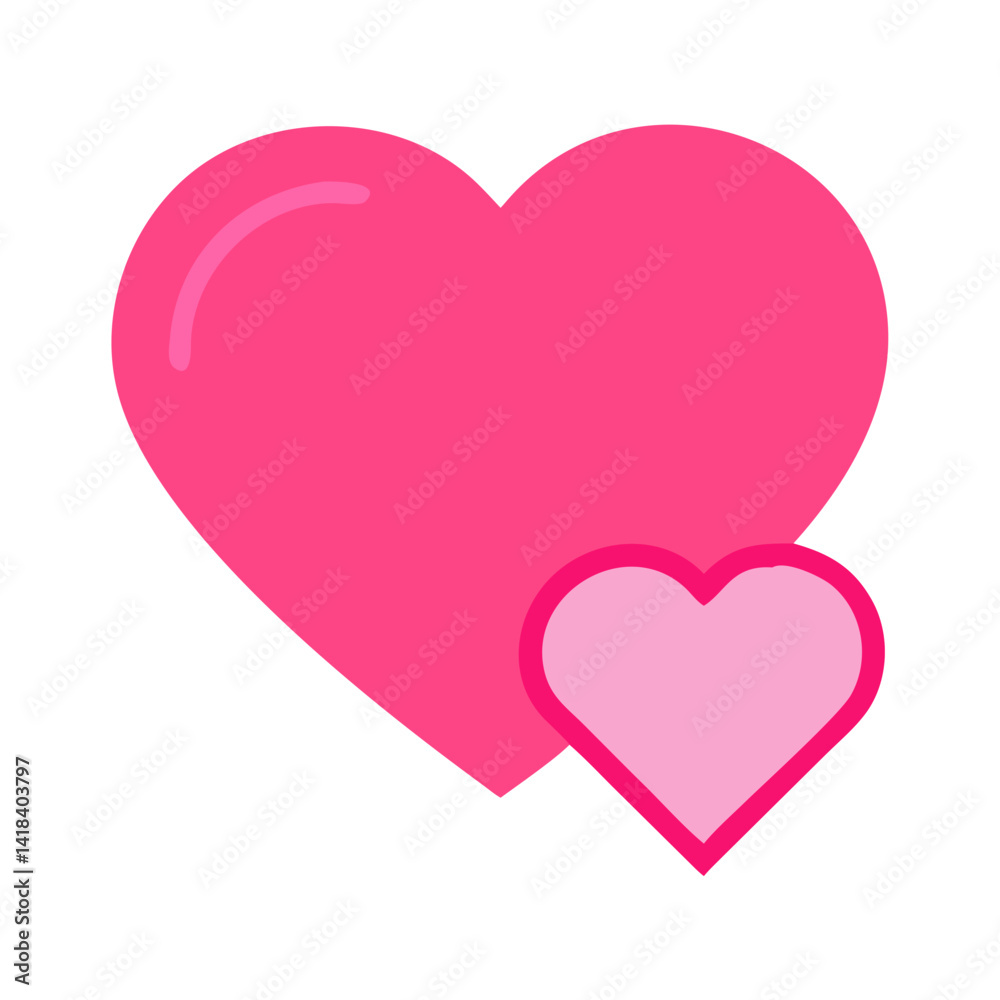 Vibrant Pink Heart Shape Symbolizing Love and Affection in a Playful Design Vibrant Pink Heart Shape Symbolizing Love and Affection in a Playful Design
