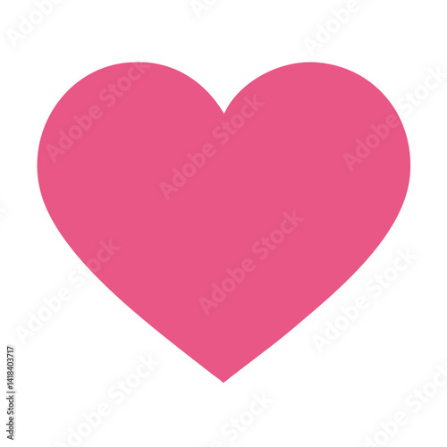 Free Download Vibrant Pink Heart Shape Symbolizing Love and Affection in a Playful Design - GFXLoad