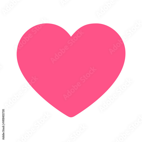 Free Download Vibrant Pink Heart Shape Symbolizing Love and Affection in a Playful Design - GFXLoad