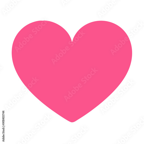 Free Download Vibrant Pink Heart Shape Symbolizing Love and Affection in a Playful Design - GFXLoad