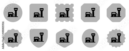 Editable airport, air traffic control building vector icon. Part of a big icon set family. Perfect for web and app interfaces, presentations, infographics, etc