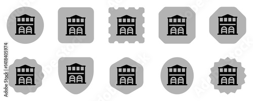 Editable fire station, factory, warehouse vector icon. Part of a big icon set family. Perfect for web and app interfaces, presentations, infographics, etc
