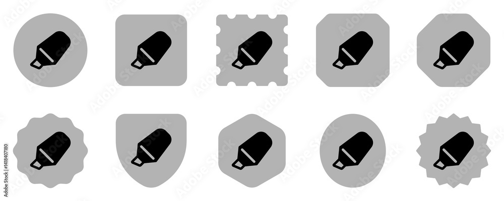 Editable highlighter pen vector icon. Part of a big icon set family. Perfect for web and app interfaces, presentations, infographics, etc Editable highlighter pen vector icon. Part of a big icon set family. Perfect for web and app interfaces, presentations, infographics, etc