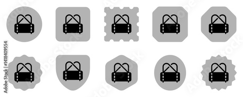 Editable duffel bag, gym bag vector icon. Part of a big icon set family. Perfect for web and app interfaces, presentations, infographics, etc