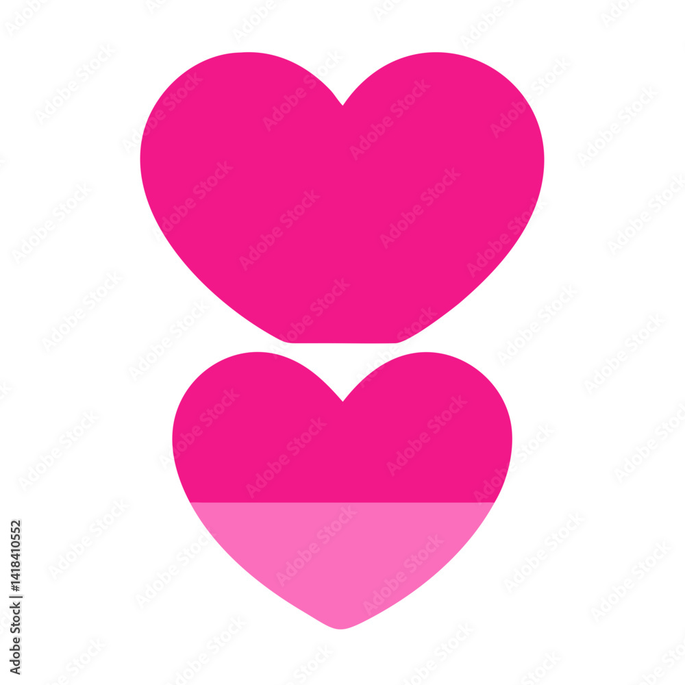 Vibrant Pink Heart Shape Symbolizing Love and Affection in a Playful Design Vibrant Pink Heart Shape Symbolizing Love and Affection in a Playful Design