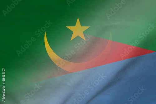 Mauritania and Eritrea political flag transborder negotiation ERI MRT photo