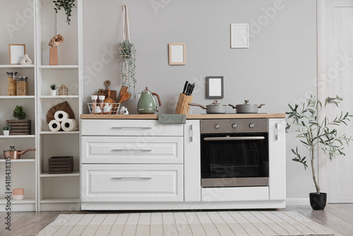 Interior of stylish kitchen...