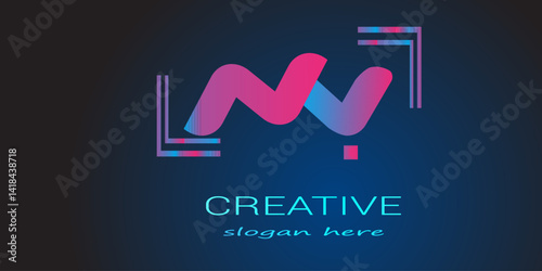 creative hexagon letter logo design. 