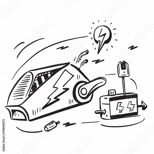 Electric Racing Dreams – Surreal Speed in Motion