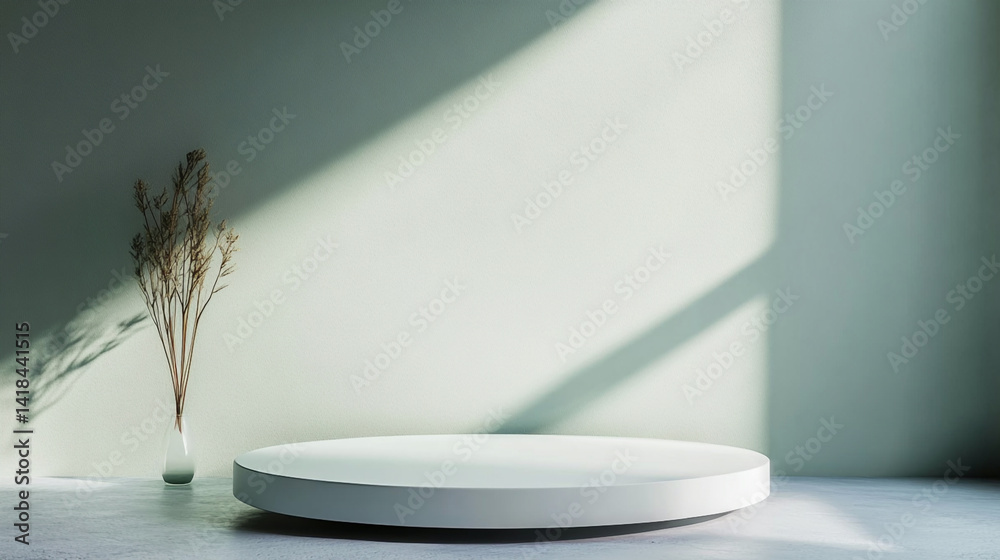 mockup of products display podium with vase.ai mockup of products display podium with vase.ai