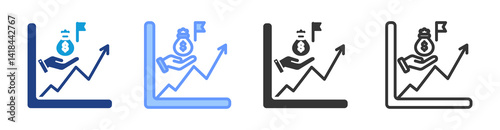 Underwriter icon set multiple style collection