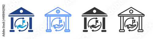 Lead Underwriter icon set multiple style collection