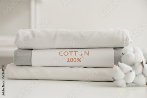 Bed sheets with fabric comp...