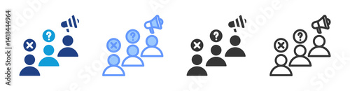 Net Promoter Score icon set multiple style collection