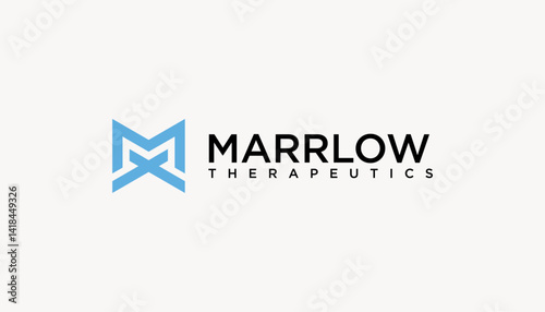 Abstract Letter M Logo Concept. Creative Science, Laboratory Vector Icon.