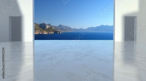 Vast open space with ocean view