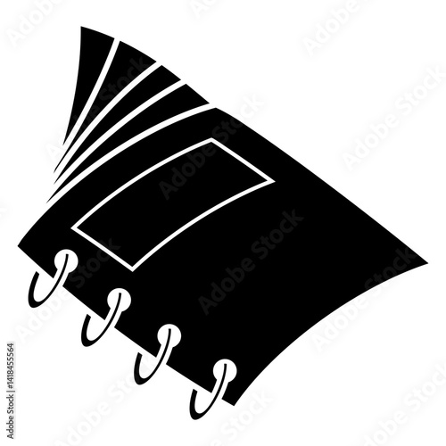 vector icon logo of a open book