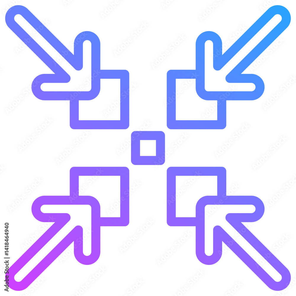 Obraz premium Shrinkage Icon