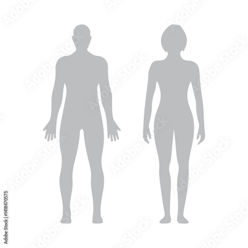 male and female human bodies icon