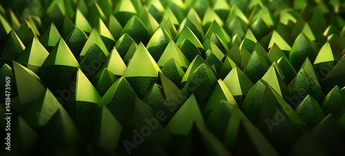 abstrak mozaic color of forest avocado in drakness, ai generative