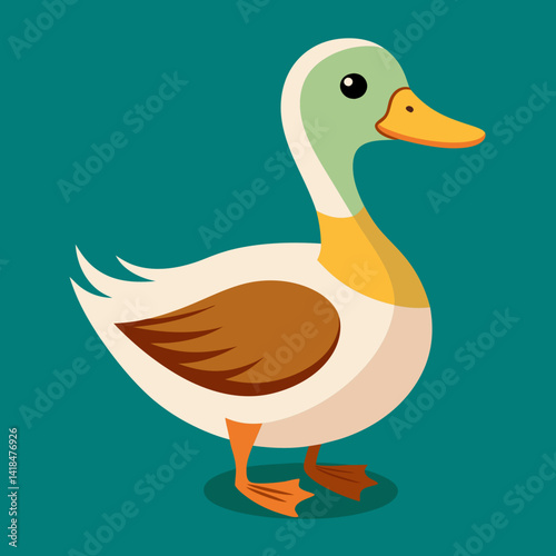 Illustration des canards sur l’eau